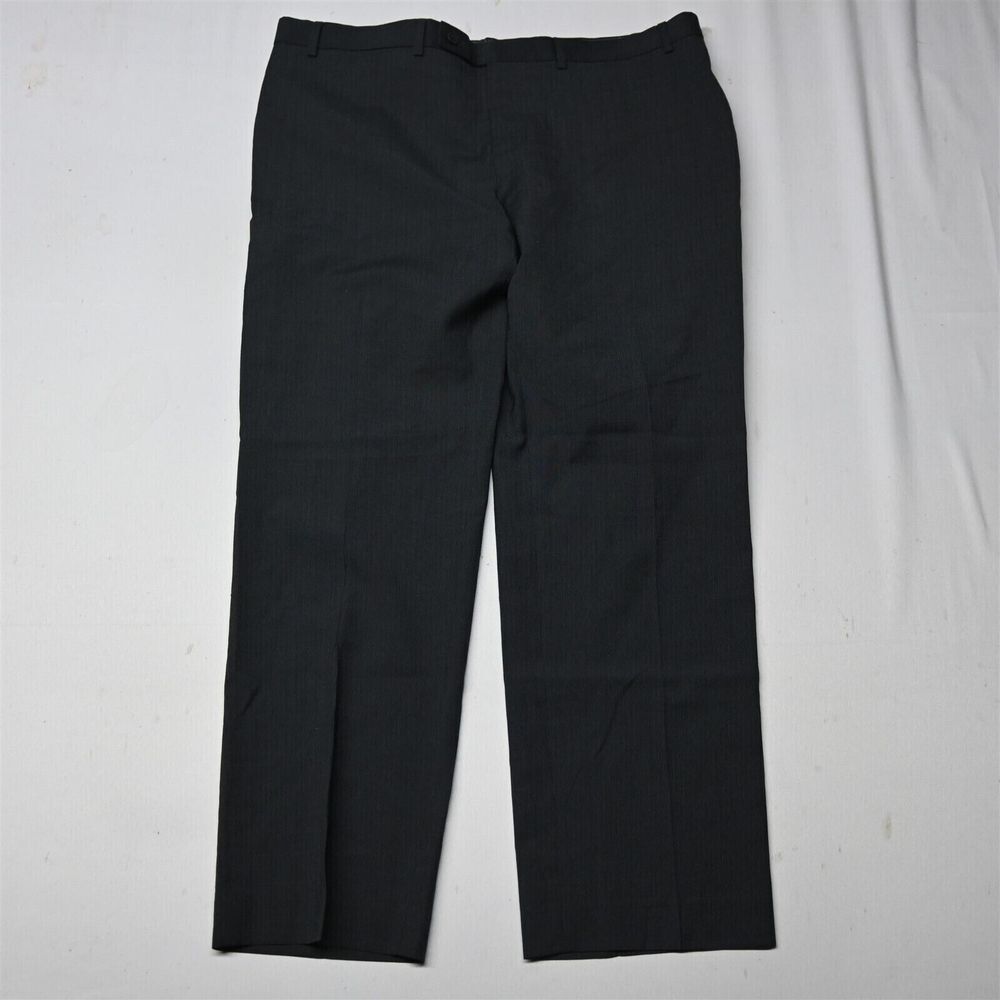 Michael Strahan 42x30 Charcoal Gray Stripe Straight Suit Slacks Dress Mens Pants